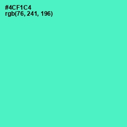 #4CF1C4 - Downy Color Image