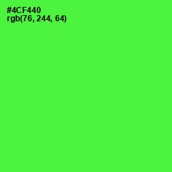 #4CF440 - Screamin' Green Color Image