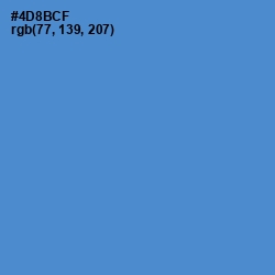 #4D8BCF - Havelock Blue Color Image