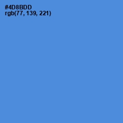 #4D8BDD - Havelock Blue Color Image