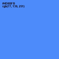 #4D8BFB - Cornflower Blue Color Image