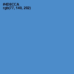 #4D8CCA - Havelock Blue Color Image