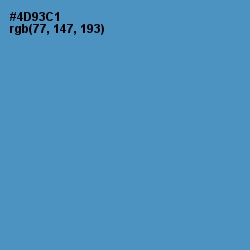 #4D93C1 - Havelock Blue Color Image