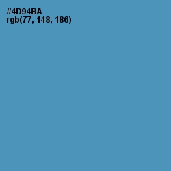 #4D94BA - Hippie Blue Color Image