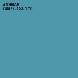 #4D99AB - Hippie Blue Color Image
