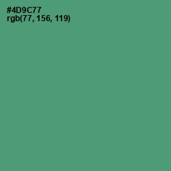 #4D9C77 - Viridian Color Image