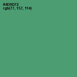 #4D9D72 - Viridian Color Image