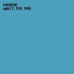 #4D9FBE - Hippie Blue Color Image