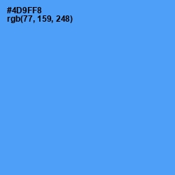#4D9FF8 - Picton Blue Color Image