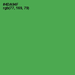 #4DA94F - Fruit Salad Color Image