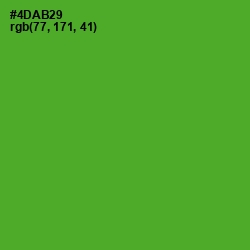 #4DAB29 - Apple Color Image