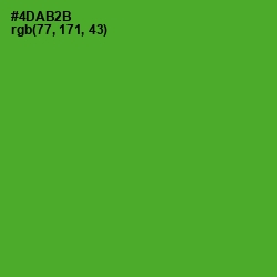 #4DAB2B - Apple Color Image