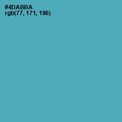 #4DABBA - Fountain Blue Color Image