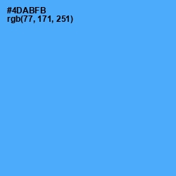 #4DABFB - Picton Blue Color Image