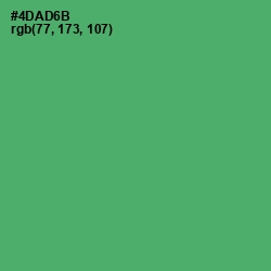 #4DAD6B - Chateau Green Color Image