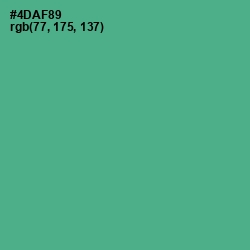 #4DAF89 - Breaker Bay Color Image