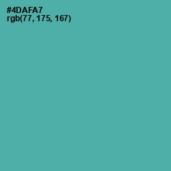 #4DAFA7 - Tradewind Color Image