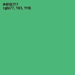 #4DB777 - Ocean Green Color Image