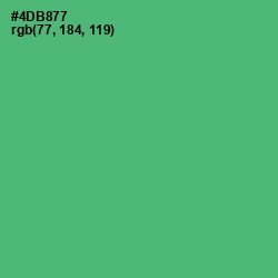 #4DB877 - Ocean Green Color Image