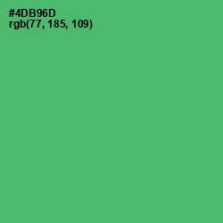 #4DB96D - Ocean Green Color Image