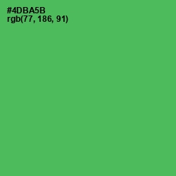 #4DBA5B - Chateau Green Color Image