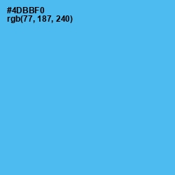 #4DBBF0 - Picton Blue Color Image