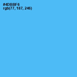 #4DBBF6 - Picton Blue Color Image