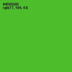 #4DBD2B - Apple Color Image