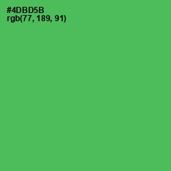 #4DBD5B - Chateau Green Color Image