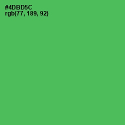 #4DBD5C - Chateau Green Color Image