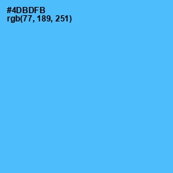 #4DBDFB - Picton Blue Color Image