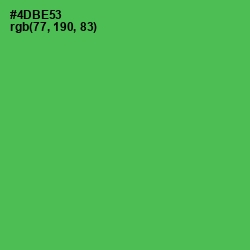 #4DBE53 - Chateau Green Color Image