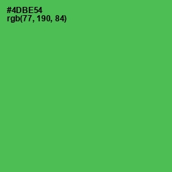 #4DBE54 - Chateau Green Color Image