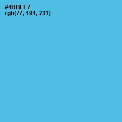 #4DBFE7 - Picton Blue Color Image