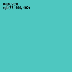 #4DC7C0 - Downy Color Image