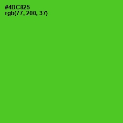 #4DC825 - Bright Green Color Image