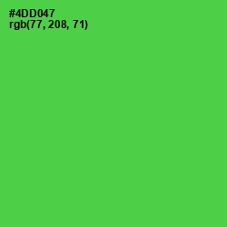 #4DD047 - Emerald Color Image