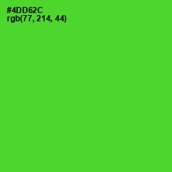 #4DD62C - Bright Green Color Image