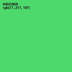 #4DD96B - Emerald Color Image