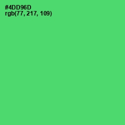 #4DD96D - Emerald Color Image