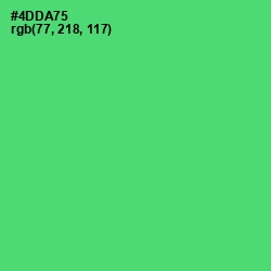 #4DDA75 - Emerald Color Image