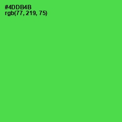 #4DDB4B - Emerald Color Image