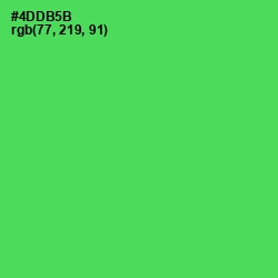 #4DDB5B - Emerald Color Image