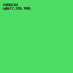 #4DDC64 - Emerald Color Image
