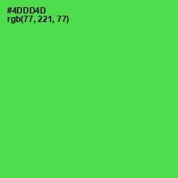 #4DDD4D - Emerald Color Image