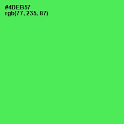 #4DEB57 - Screamin' Green Color Image
