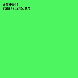 #4DF561 - Screamin' Green Color Image