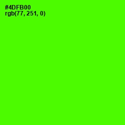 #4DFB00 - Bright Green Color Image