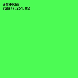 #4DFB55 - Screamin' Green Color Image