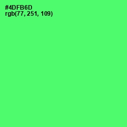 #4DFB6D - Screamin' Green Color Image